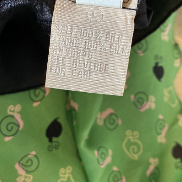 Vintage Hype Green Silk Dress - Picture 10 of 11